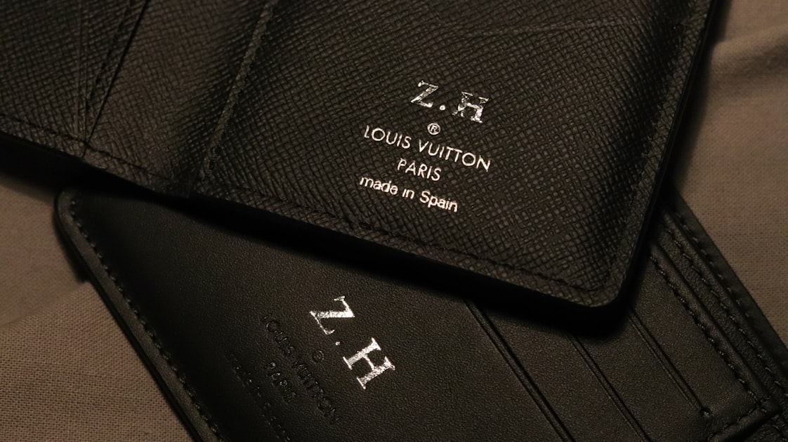 black ZH and Louis Vuitton leather bag