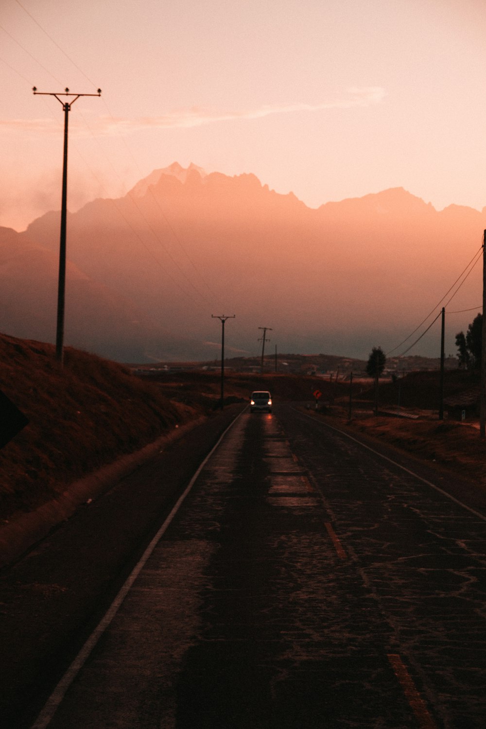 silhouette photography of vehicle