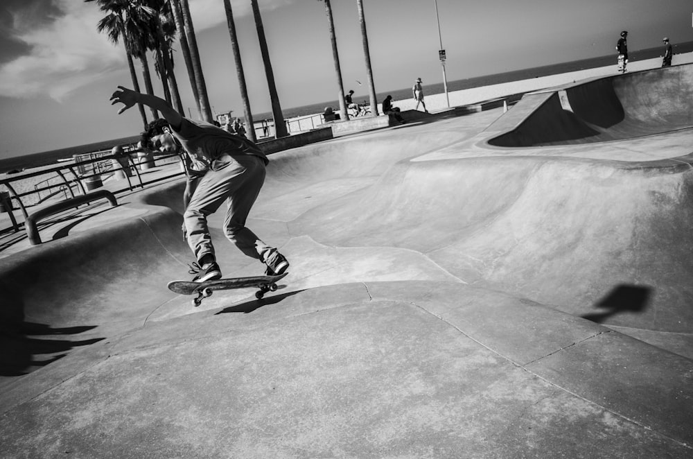 man playing skateboard