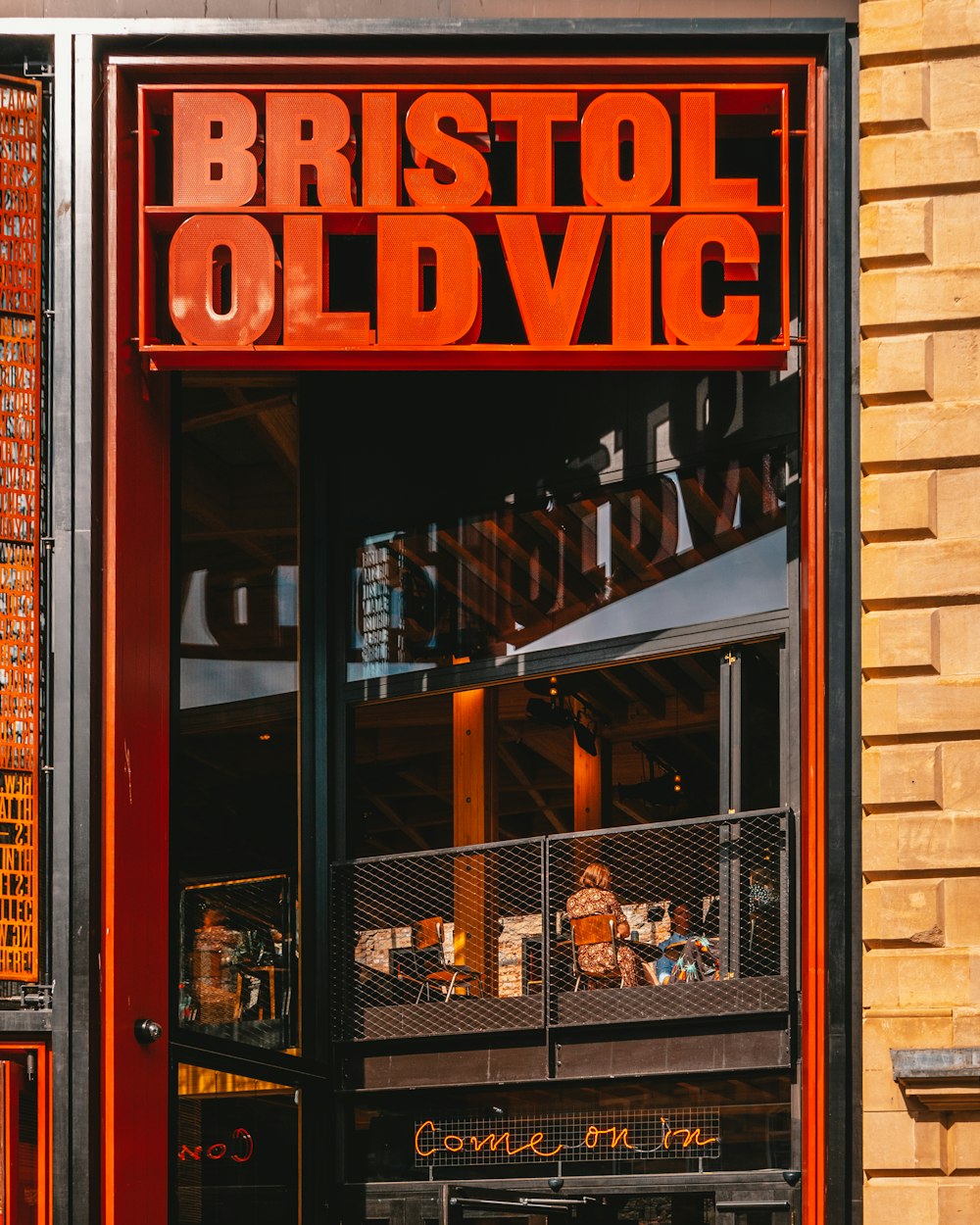 shallow focus photo of Bristol Oldvic signage