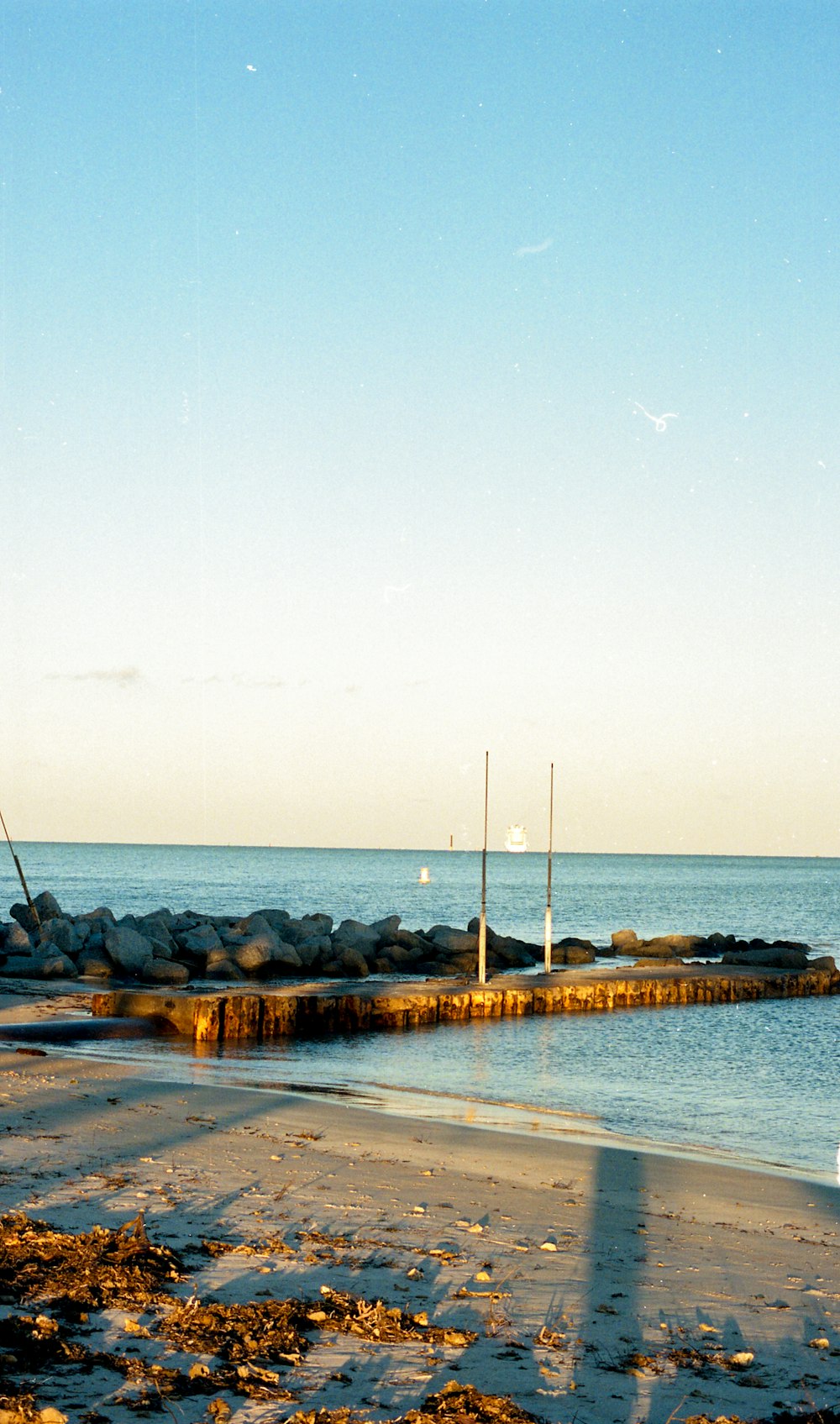 grey concrete structure in seashore