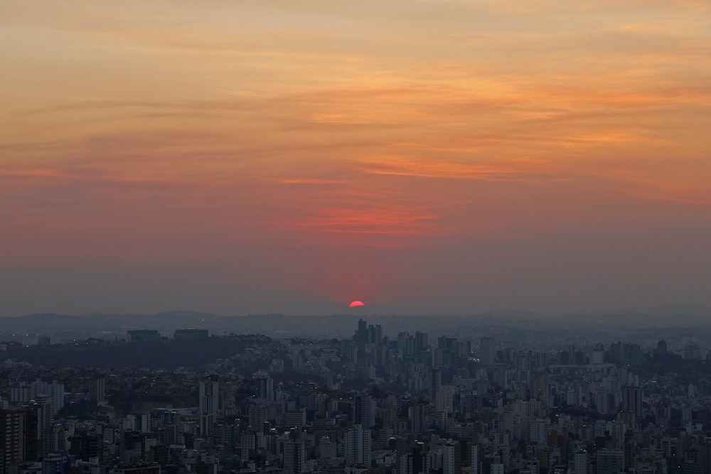 cityscape during golden hour