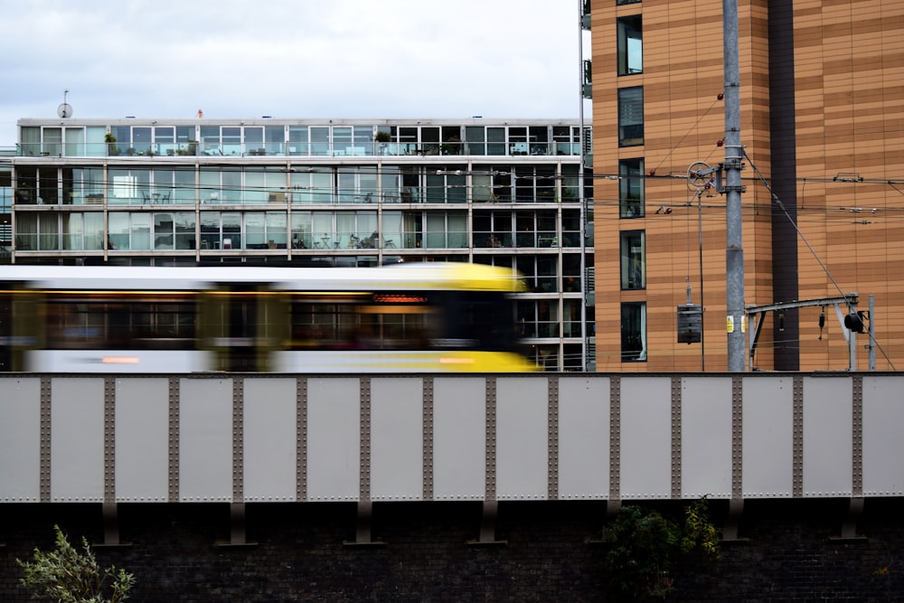 yellow and black train