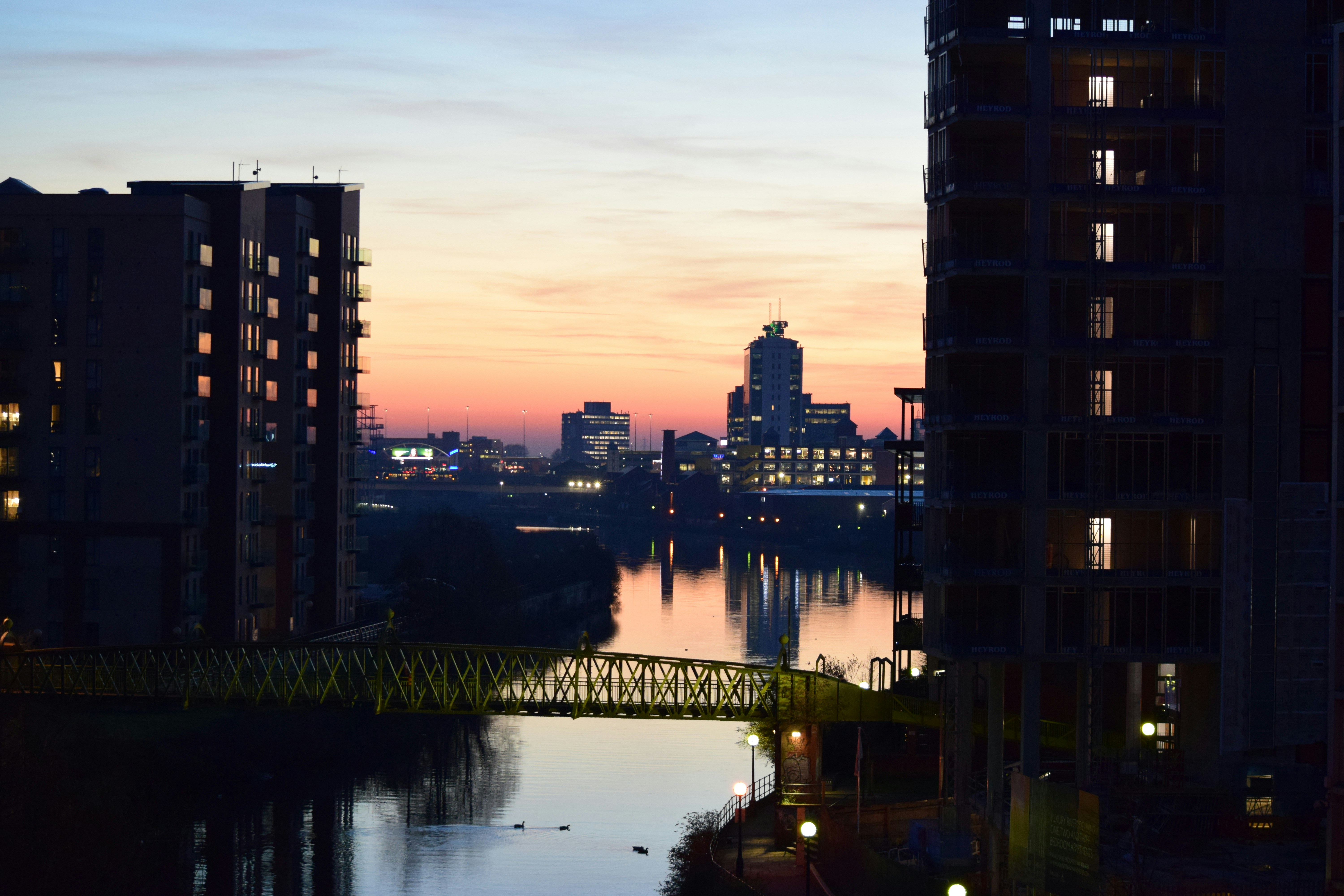 The River Irwell at sunset