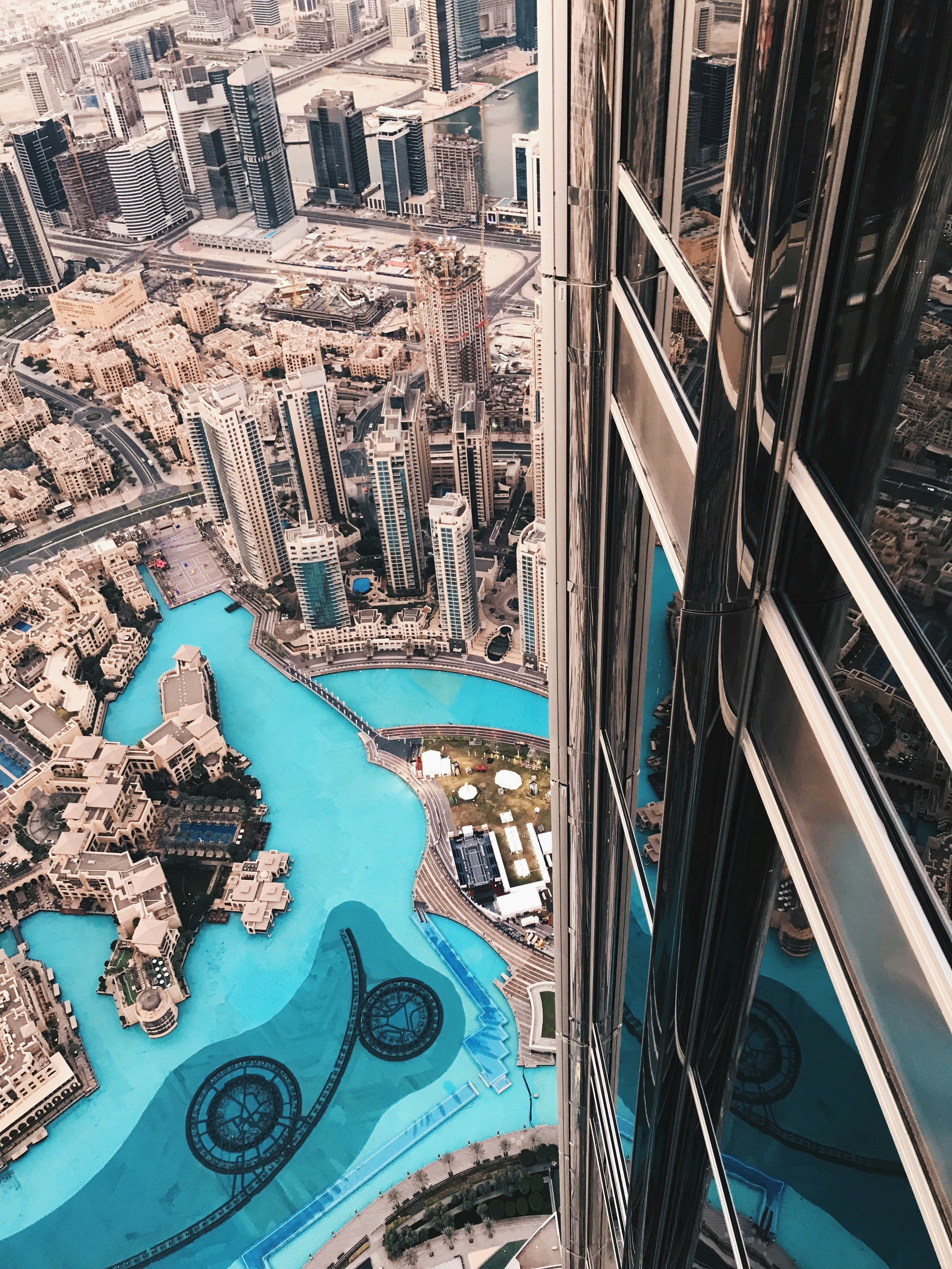 View from above over Dubai