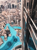 white painted buildings aerial scenery