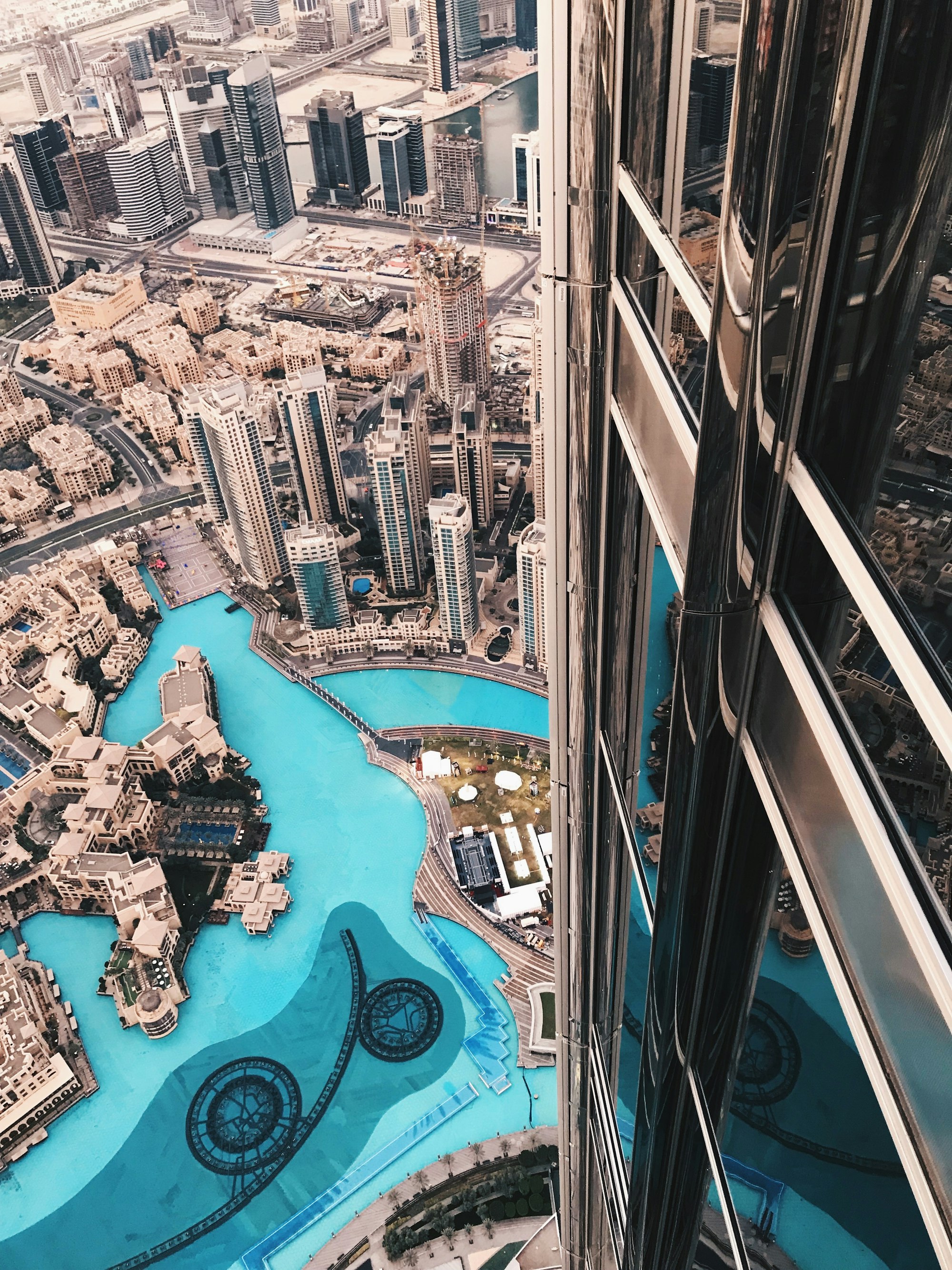 View from above over Dubai