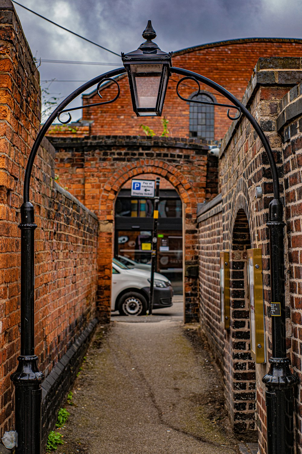 brown brick wall