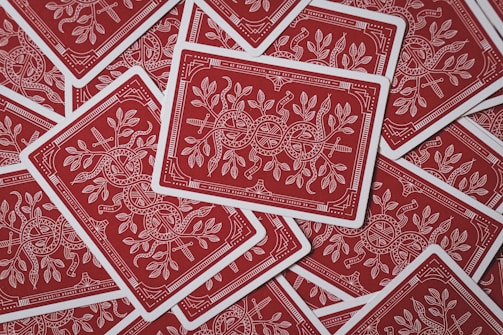 red playing cards