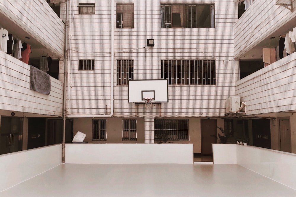 empty basketball court