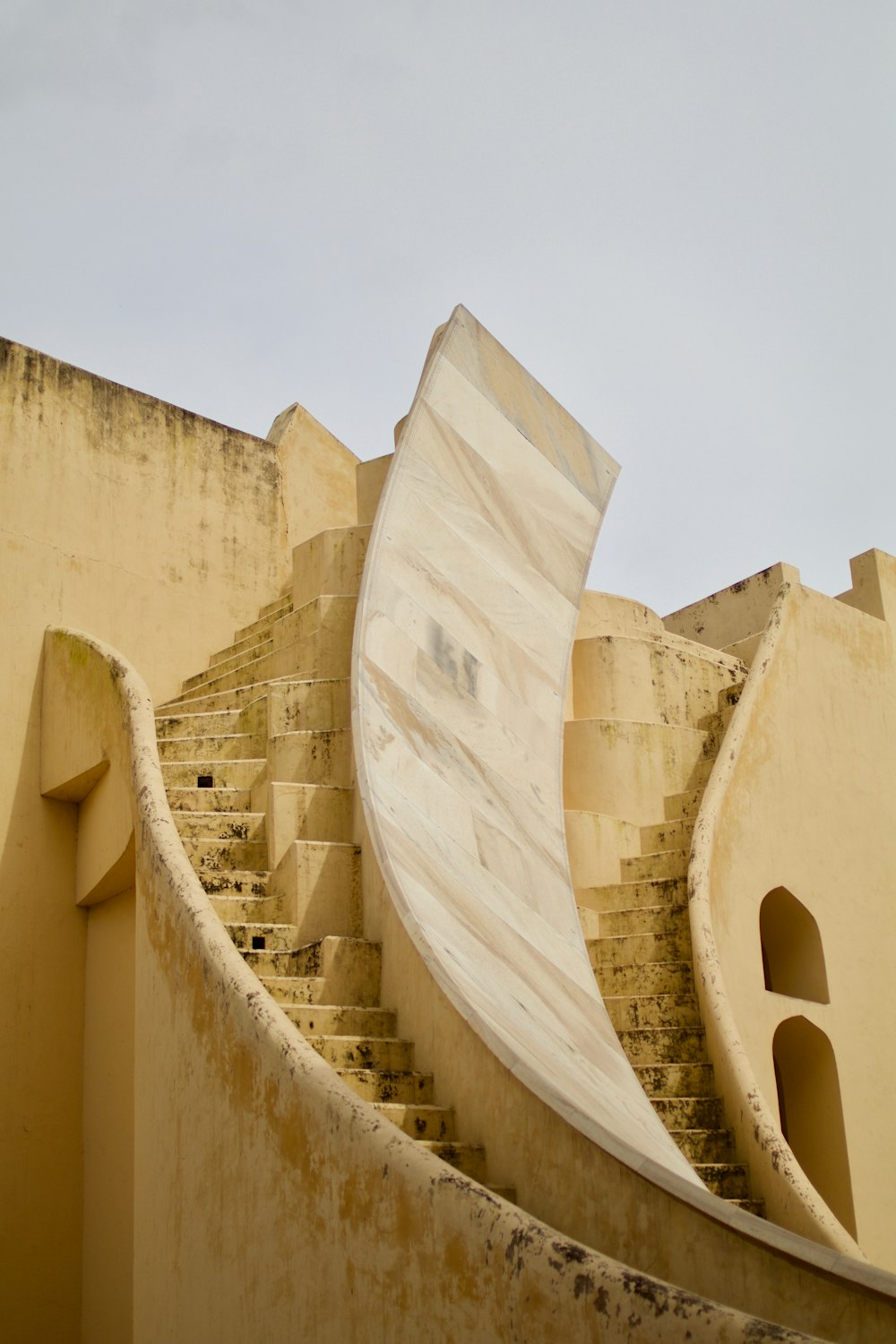 gray concrete stairs