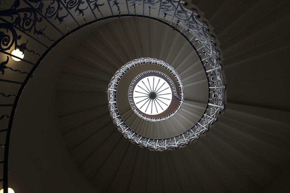 spiral staircase during daytime