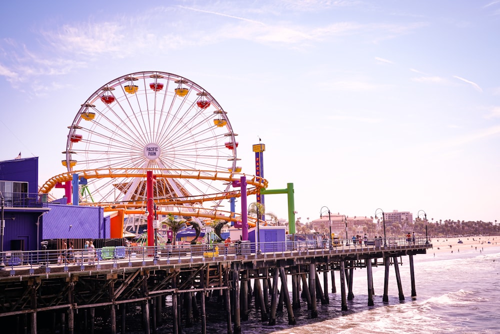 low angle photo of Ferris Wheel