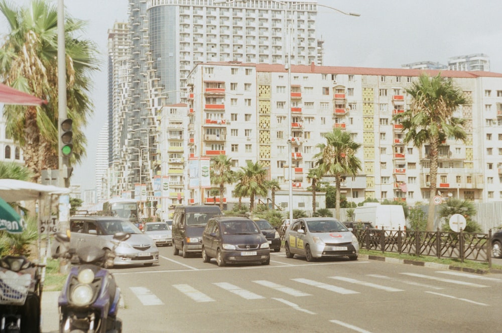 vehicles on road during daytime