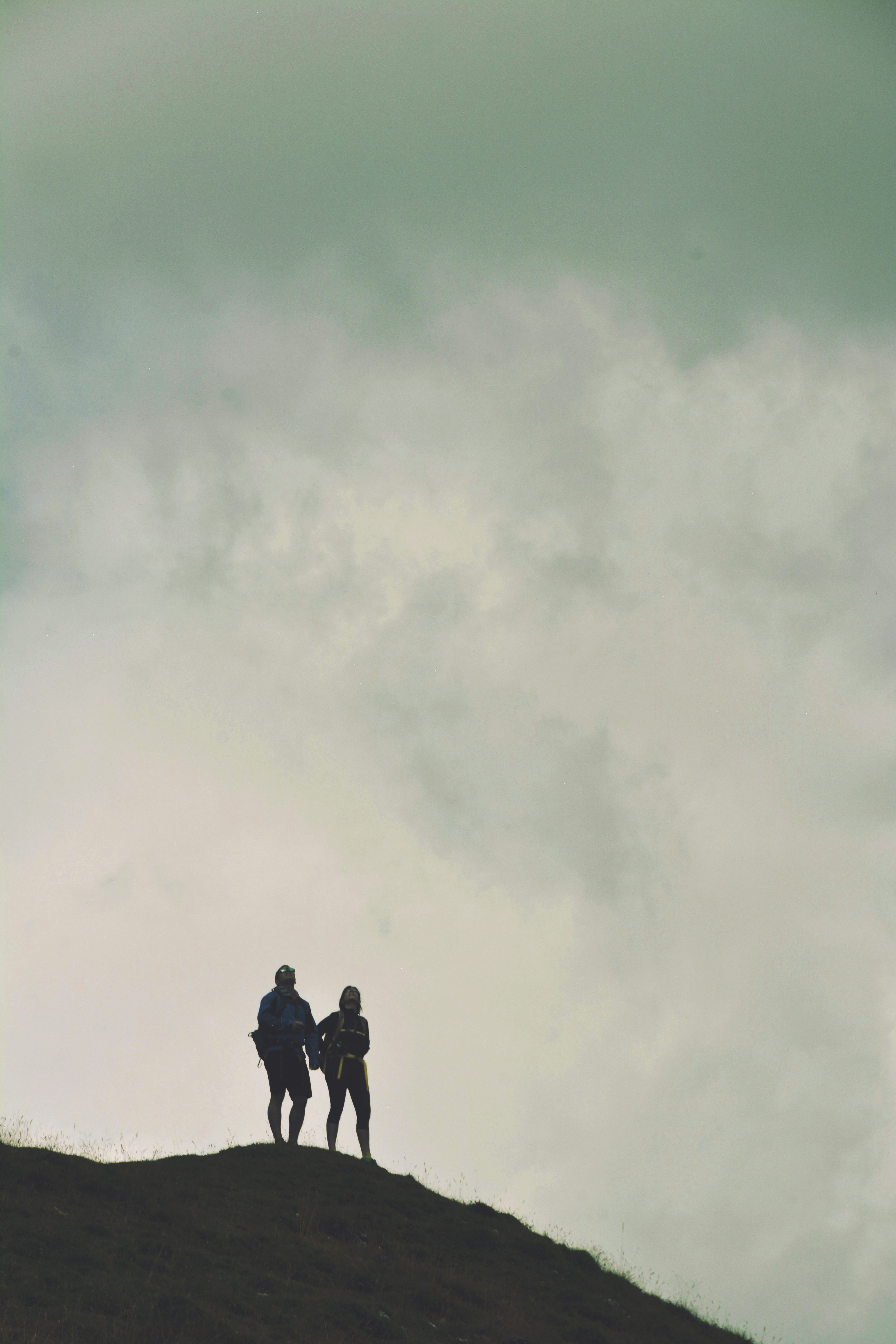 Walkers on the hill