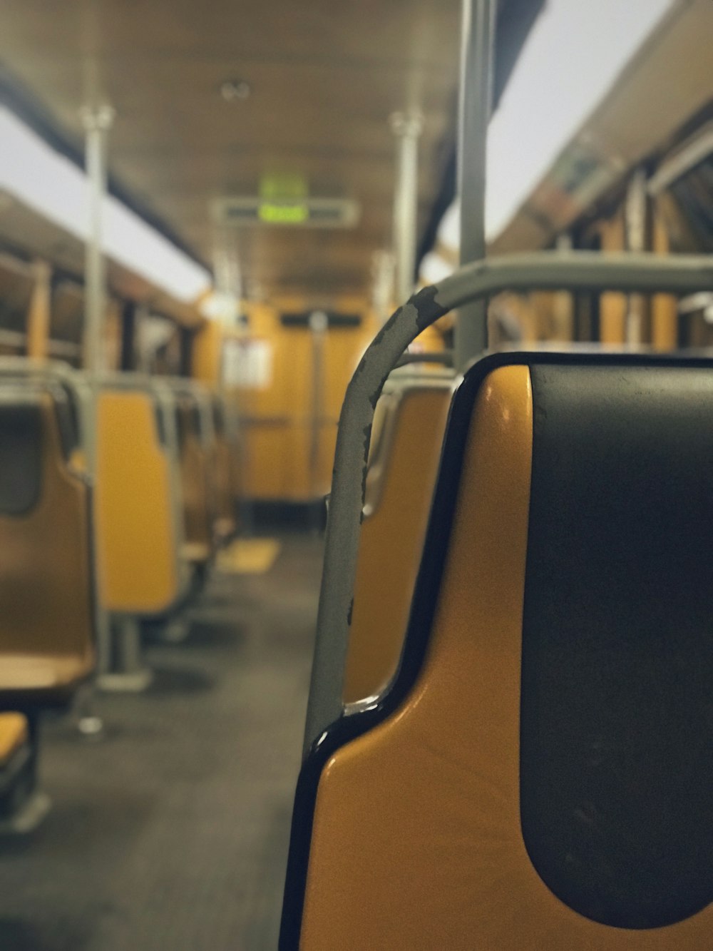 empty public passenger vehicle