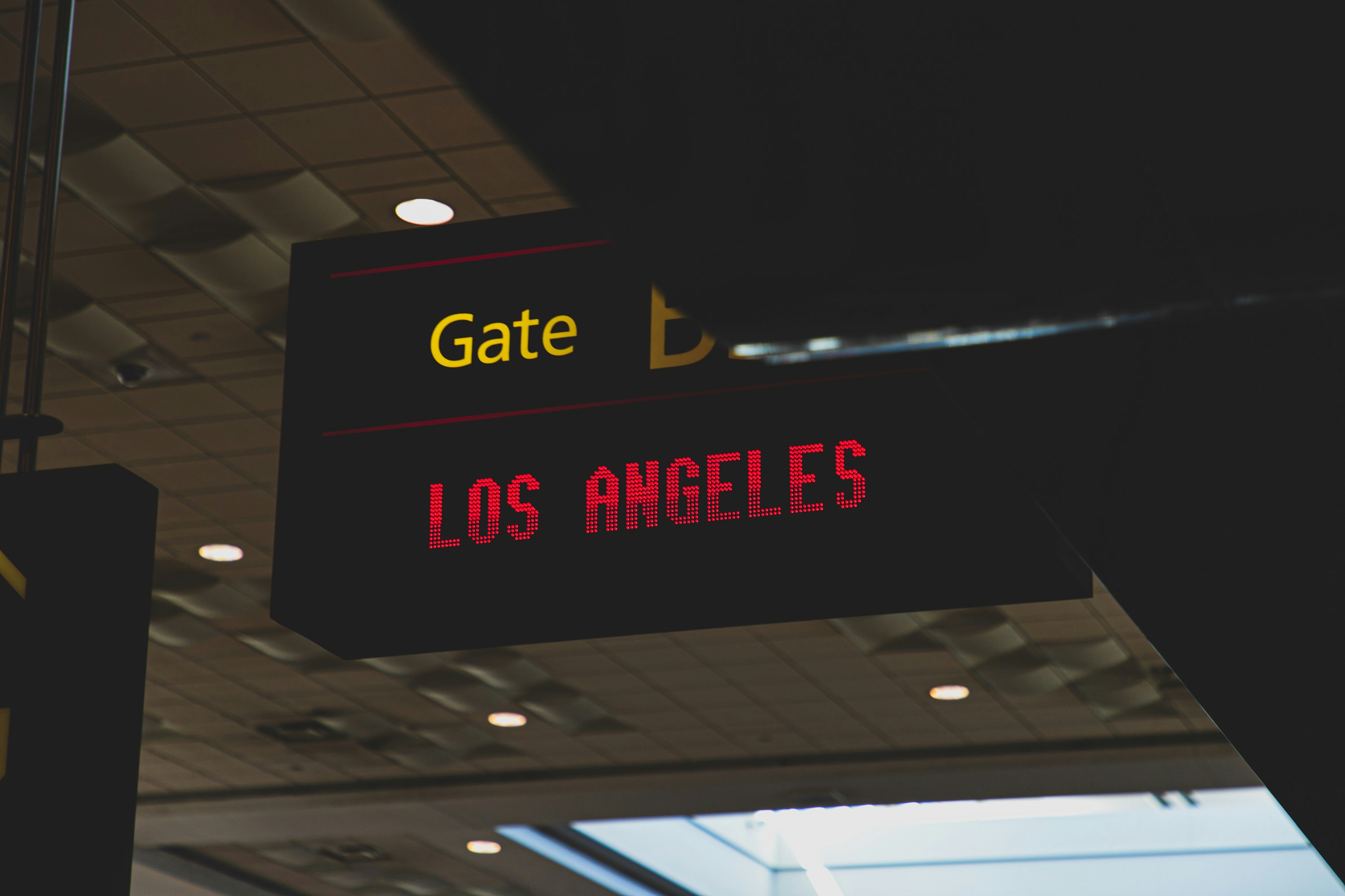 gate Los Angeles signage, 