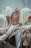 A group of individuals surround a central figure, who stares intensely at the viewer. The other individuals have their faces covered with white cloth, and their hands are painted white, creating a striking visual contrast. They pose in a way that suggests an intricate interaction or performance.