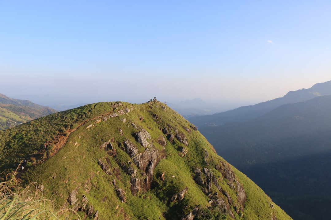 mountain under clear blue sky