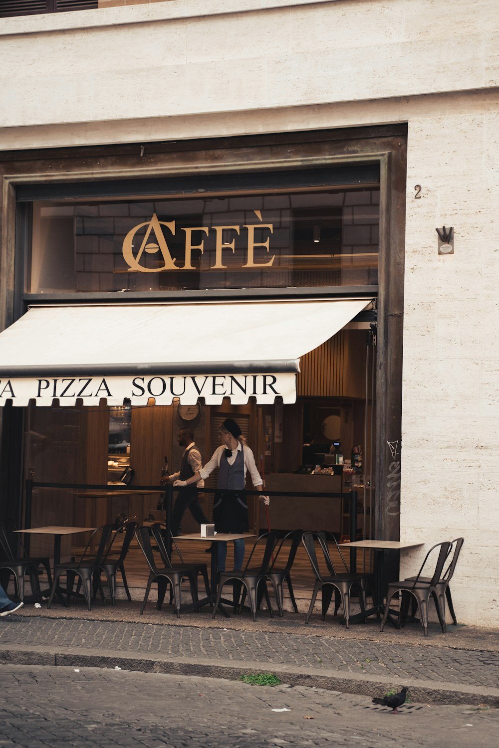 Cafe store facade