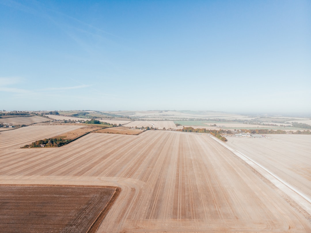 aerial photo of desert