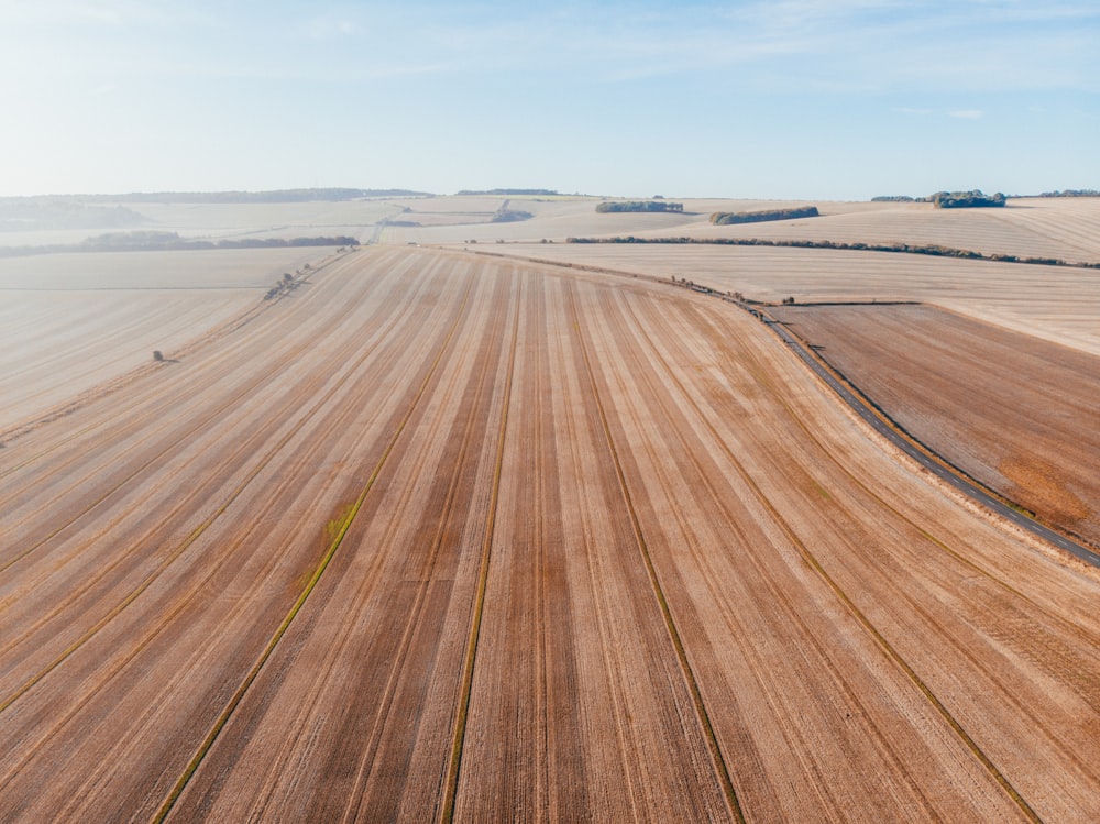 aerial photo of desert