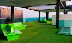 green wooden board
