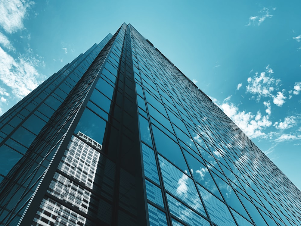 close-up photography of high-rise building