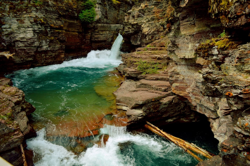 waterfalls during daytime photo