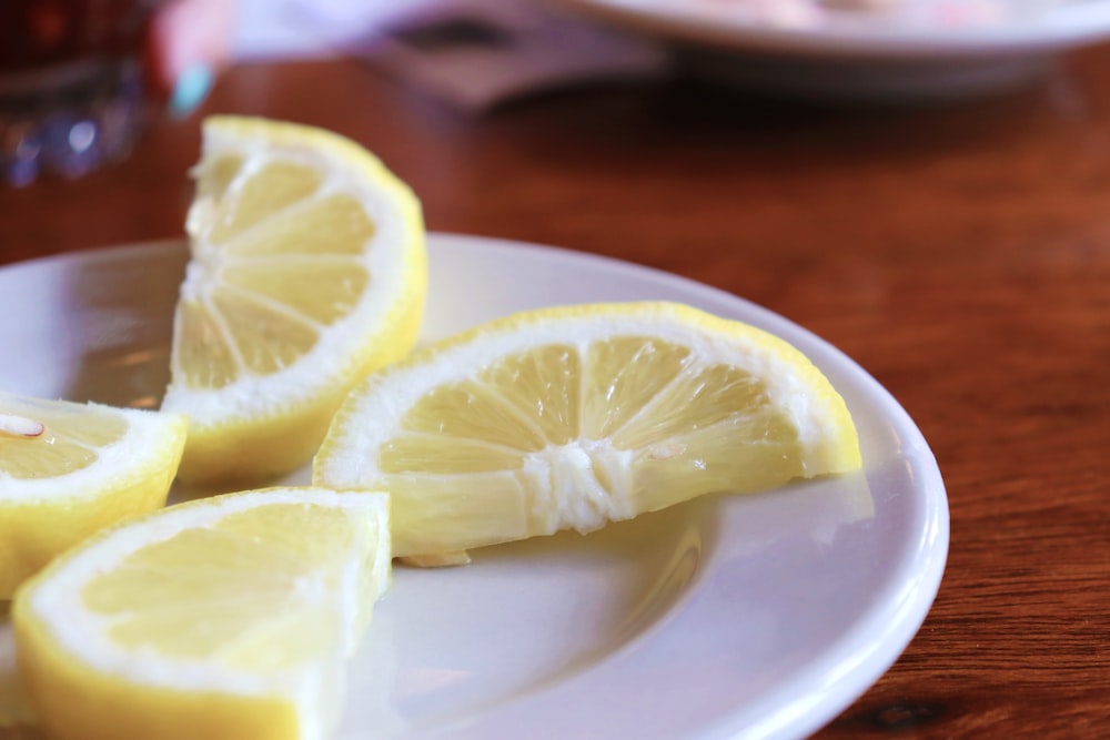 plate of lemonads