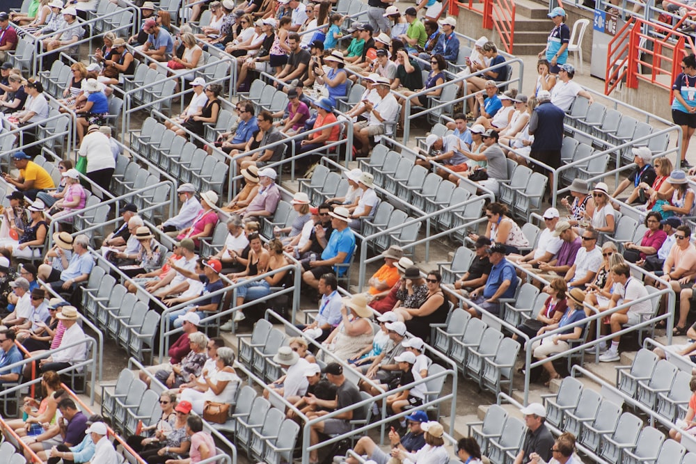 people on grandstand