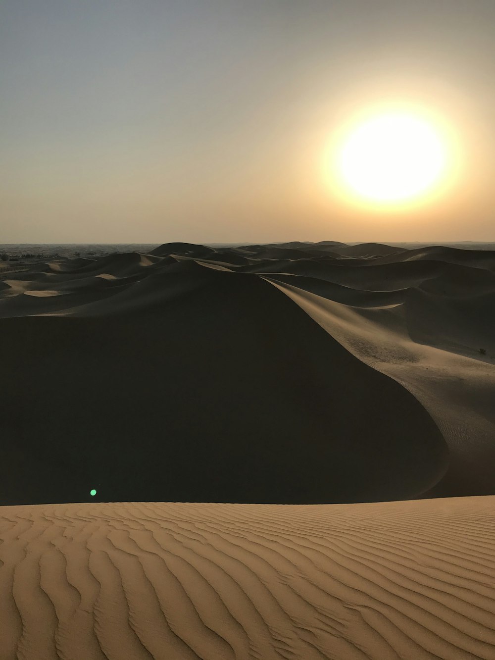 aerial photo of desert