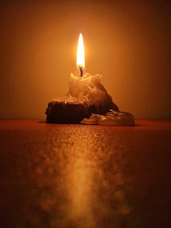 lighted candle