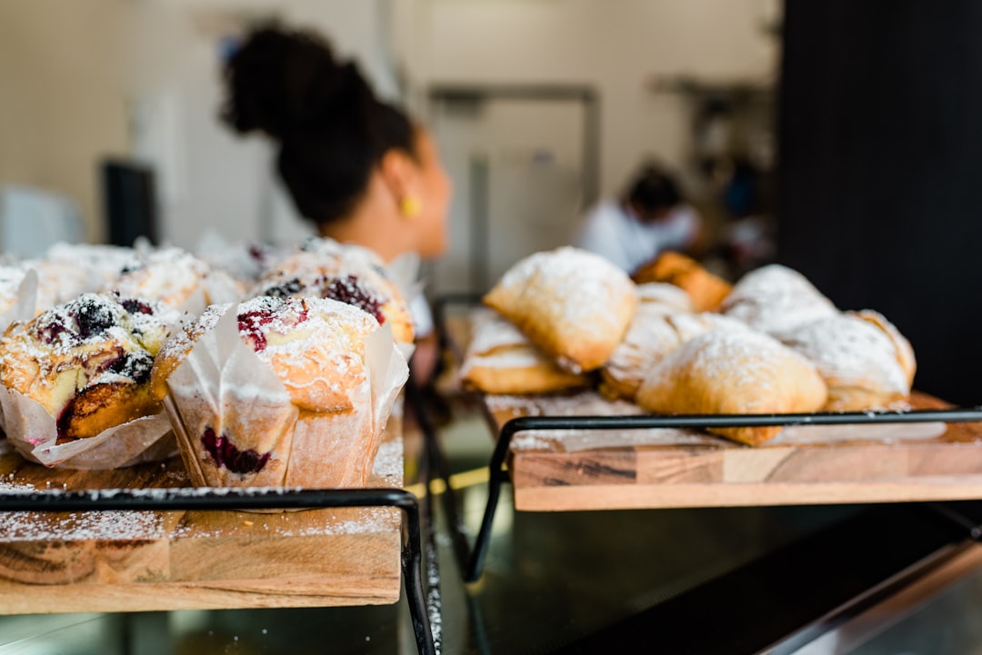 cupcakes and breads macro photography