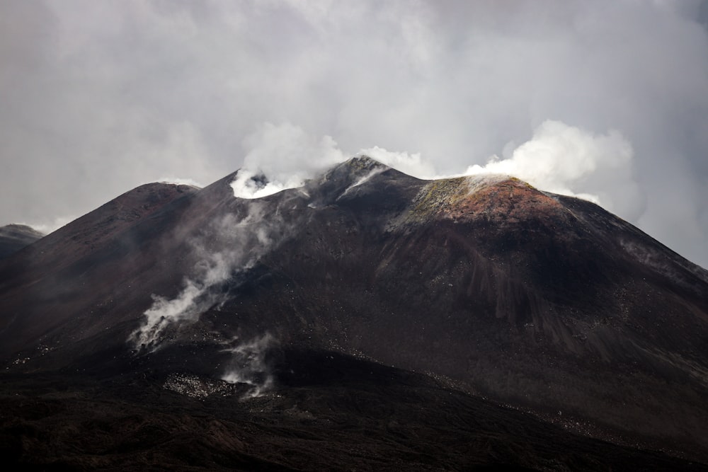 foggy mountain scenery