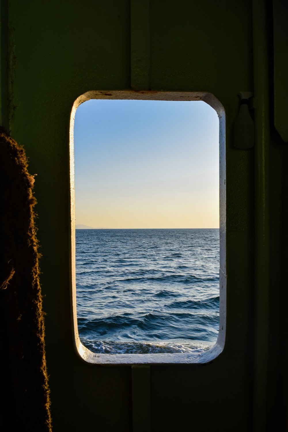 sailboat window scenery