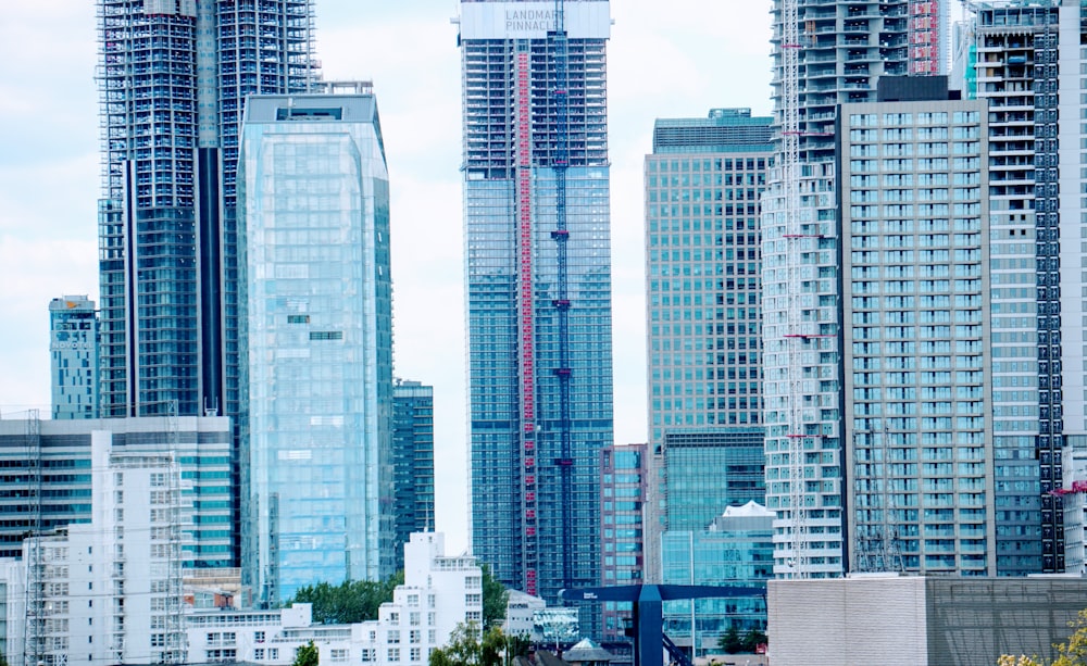 blue city building scenery