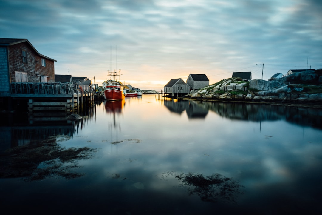 ship on water, Long exposure sunset in Peggy