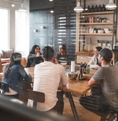 people sitting on chair