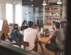 people sitting on chair