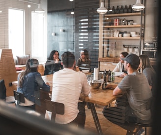 people sitting on chair