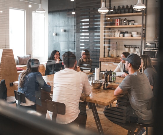 people sitting on chair