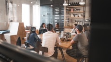 people sitting on chair