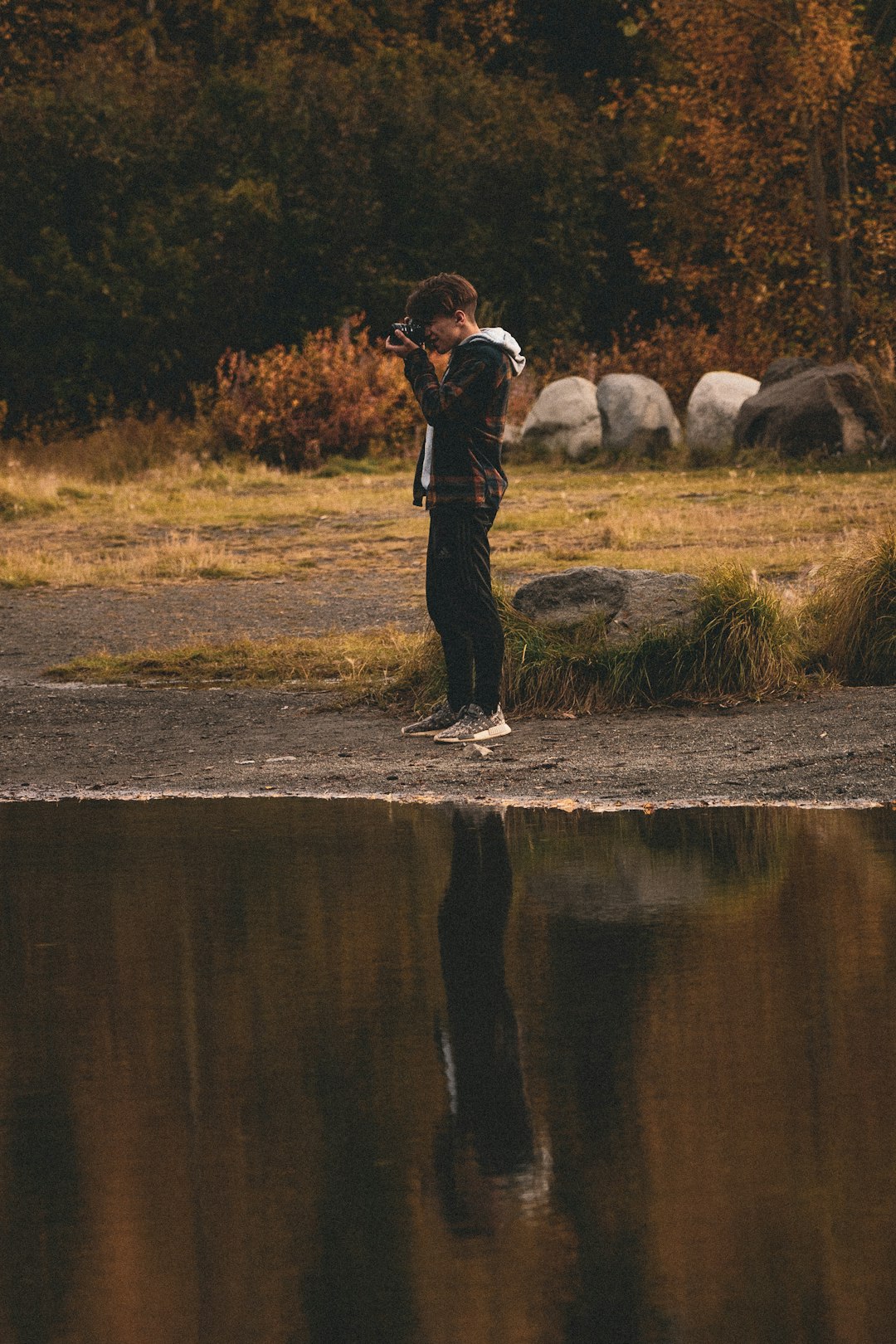 man in black hoodie