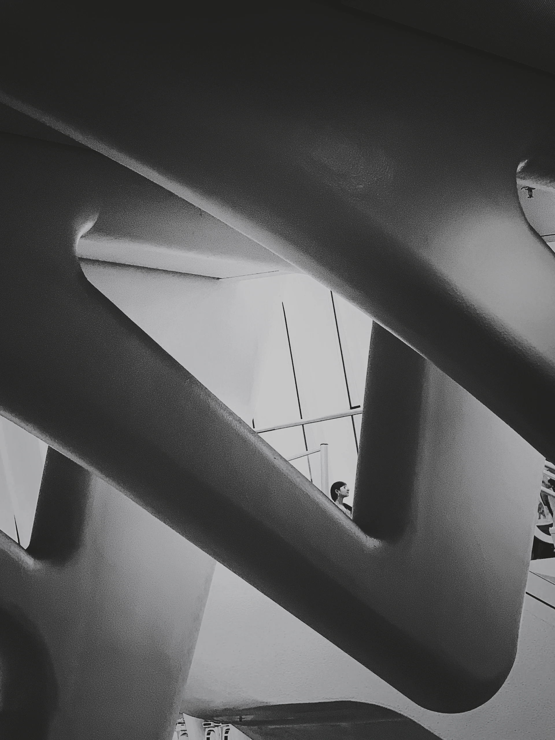 A behind-the-scenes glimpse of a theatrical set designed by Miroslava, blending minimalism with imaginative details.