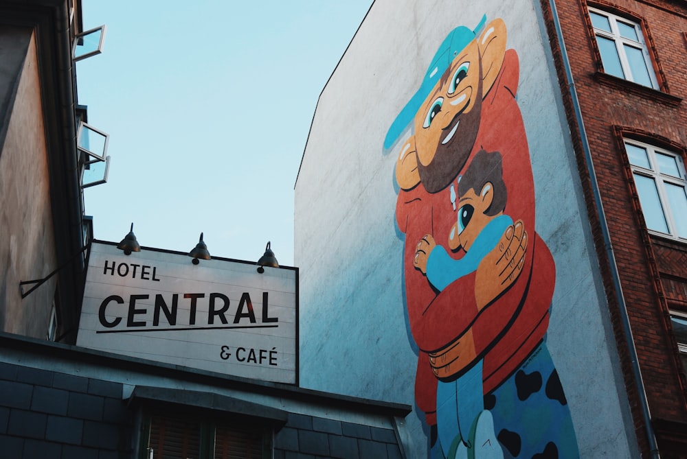 Hotel Central cafe signage