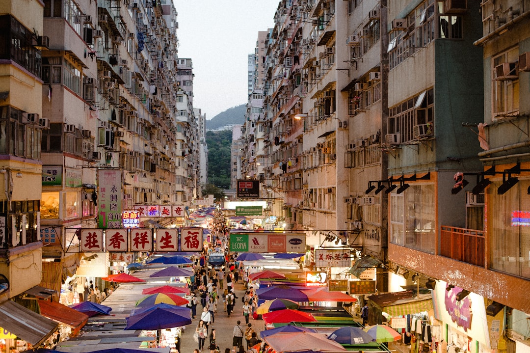 wide angle photography of people gathering near outdoor during daytime