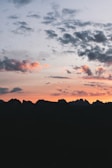 A scenic view of Colorado's mountains at sunset.