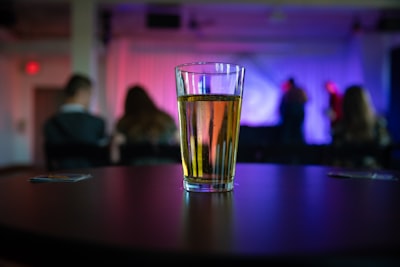 clear drinking glass cider google meet background