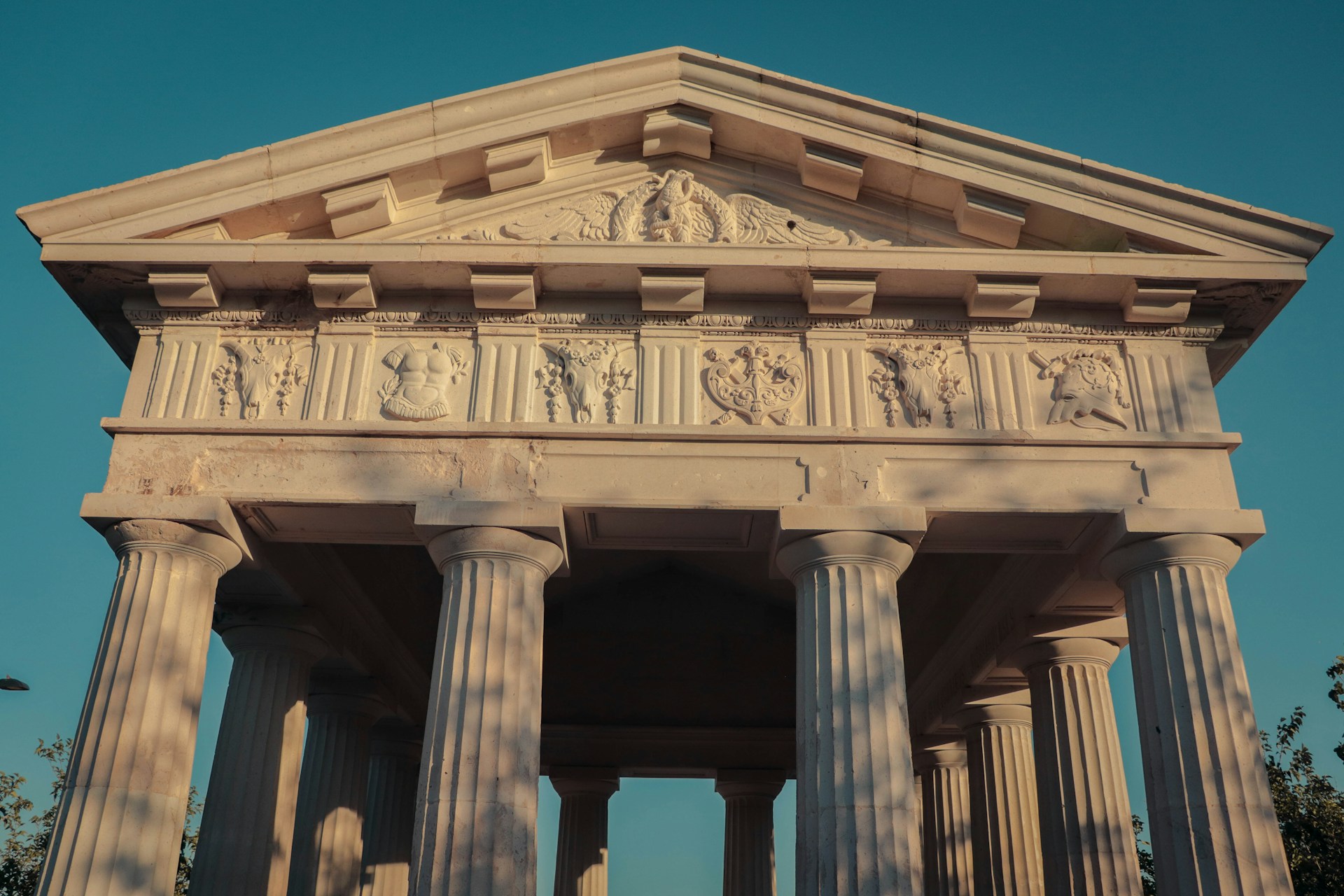beige concrete palace under blue sky